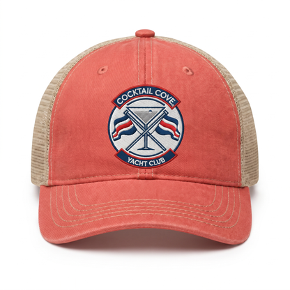 Captain's Coral Dad Hat — front