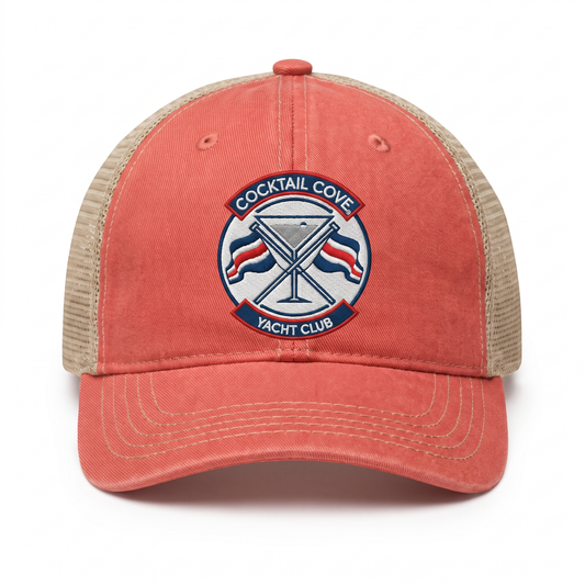 Captain's Coral Dad Hat — front